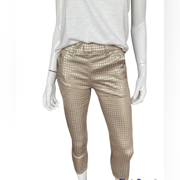 Bevy Flog Dafna Button Capri Flog Pants - Gold💥 - Picture 1 of 12